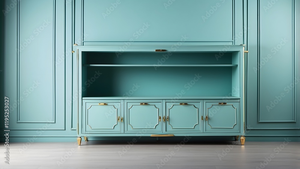 Cabinet banner with empty space Without Text, aqua luxury background
Cabinet banner with empty space Without Text, aqua luxury background