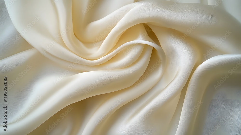 Elegant Silk Fabric with Soft Textures and Smooth Drapery Elegant Silk Fabric with Soft Textures and Smooth Drapery