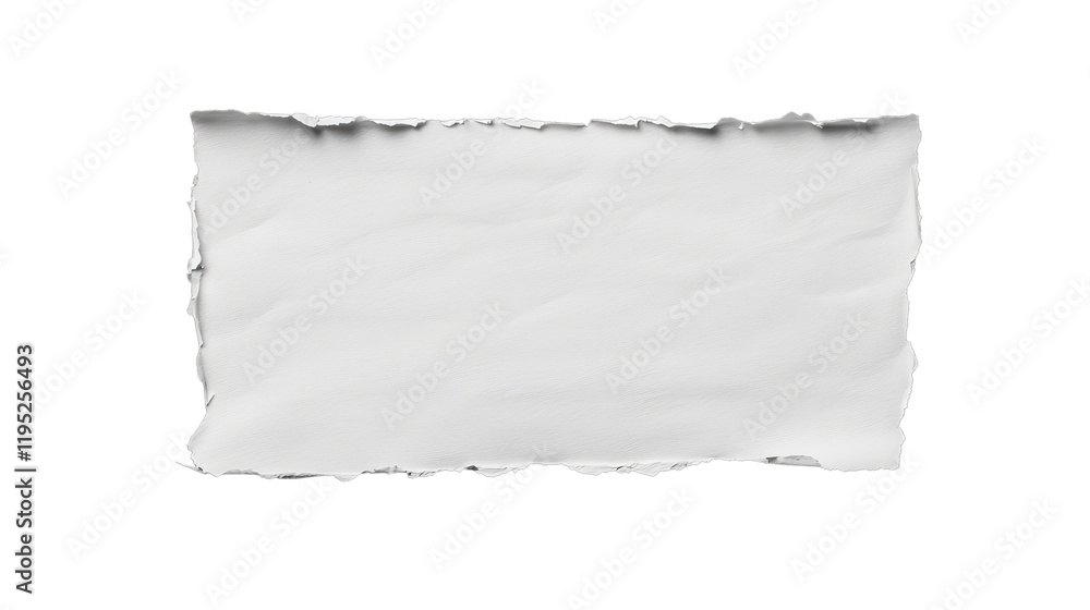 Textured White Paper with Torn Edges for Creative Backgrounds and Design Projects, Ideal for Minimalist and Modern Aesthetic in Photography Textured White Paper with Torn Edges for Creative Backgrounds and Design Projects, Ideal for Minimalist and Modern Aesthetic in Photography