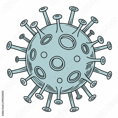 Human Metapneumovirus Vector Illustration 