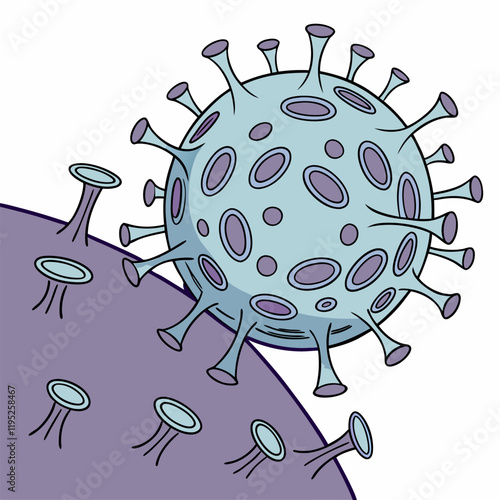 Human Metapneumovirus Vector Illustration 