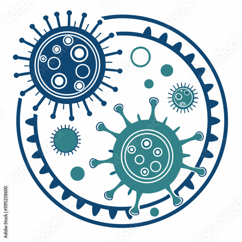 Human Metapneumovirus Vector Illustration 