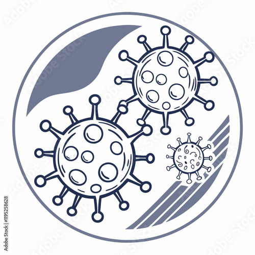 Human Metapneumovirus Vector Illustration 