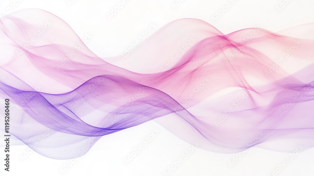 Fototapeta premium Abstract design featuring soft pastel pink and lavender pencil strokes blending in translucent layers
