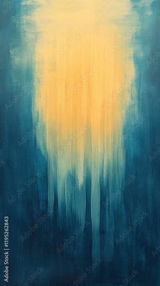 Dreamy vertical gradient blending cool blues and warm yellows with glowing soft light streaks Dreamy vertical gradient blending cool blues and warm yellows with glowing soft light streaks