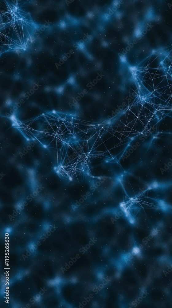 Abstract Blue Plexus Network Digital Connection Technology Communication Background Abstract Blue Plexus Network Digital Connection Technology Communication Background