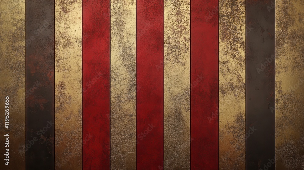 Luxurious striped background blending bronze and crimson tones with a metallic sheen enhancing richness and elegance Luxurious striped background blending bronze and crimson tones with a metallic sheen enhancing richness and elegance