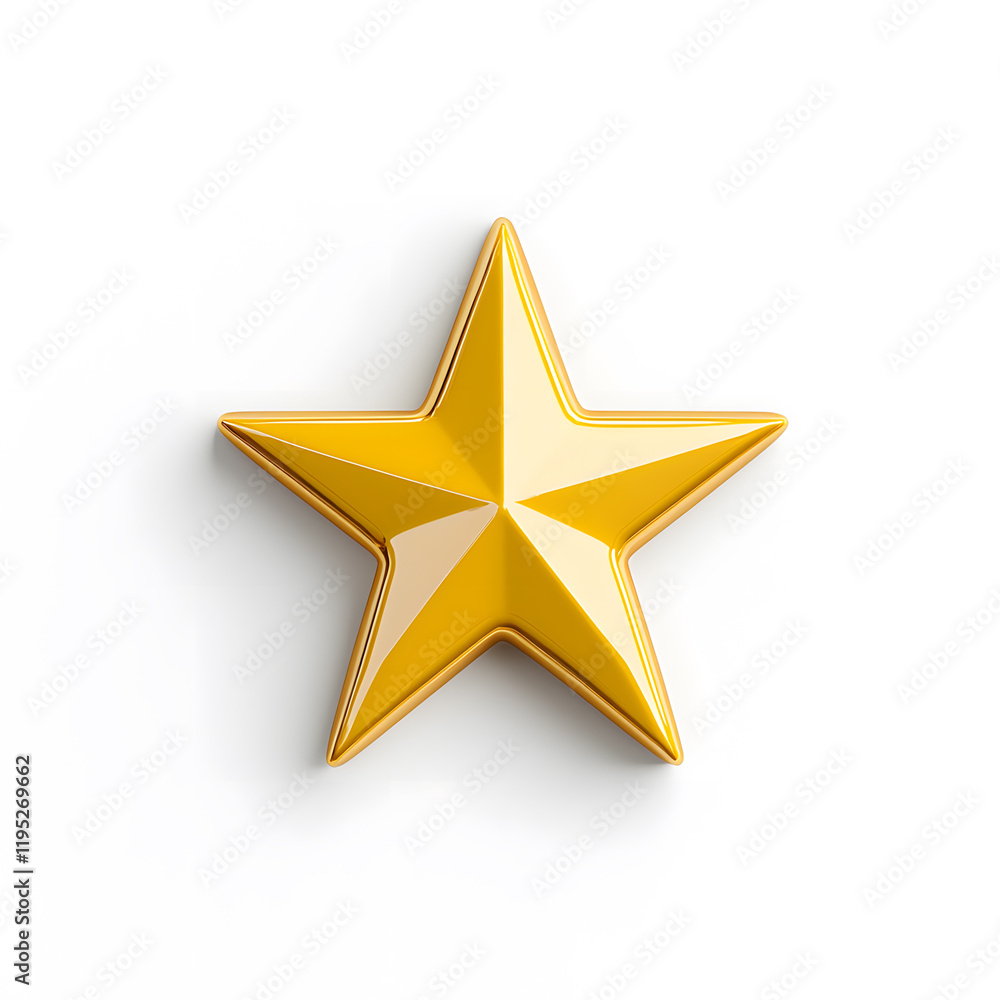 3d gold glossy yellow star icon isolated on white background 3d gold glossy yellow star icon isolated on white background