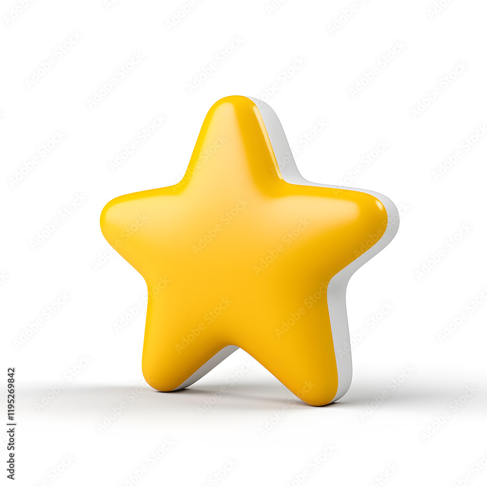 3d gold glossy yellow star icon isolated on white background 3d gold glossy yellow star icon isolated on white background