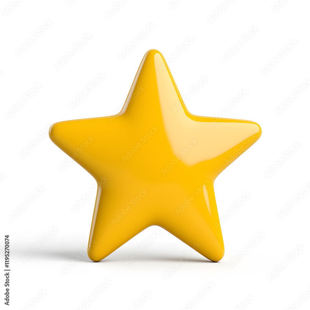 3d gold glossy yellow star icon isolated on white background 3d gold glossy yellow star icon isolated on white background