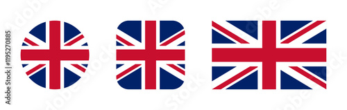 United Kingdom flag icon set