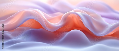 Wallpaper Mural Abstract pastel fabric waves. Torontodigital.ca