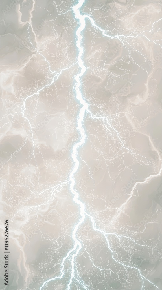 Fototapeta premium Dramatic Lightning Bolt Energy Power Storm Nature Background