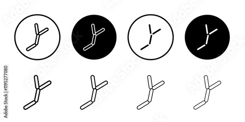 yeast icon Simple outline illustration set