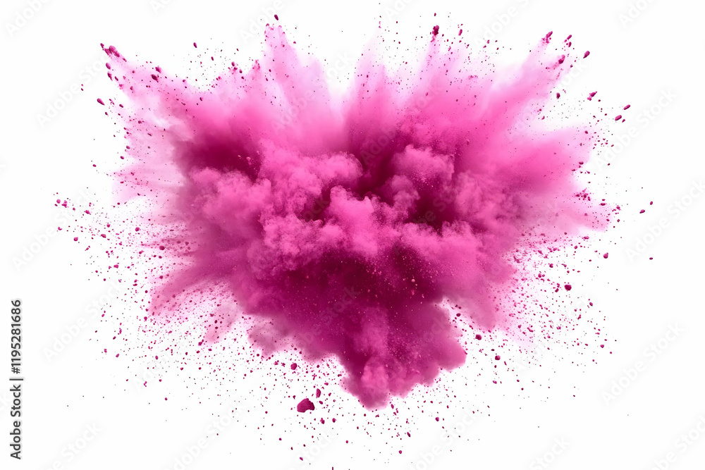 Pink Powder Explosion Abstract Image Pink Powder Explosion Abstract Image