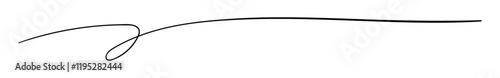 Hand drawn brush underline stroke. Vector doodle sketch ink line, scribble pencil border, divider