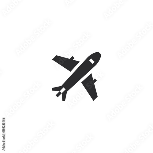 Airplane icon flat vector design