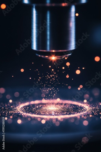 Wallpaper Mural Microscopic particles intense focus Torontodigital.ca