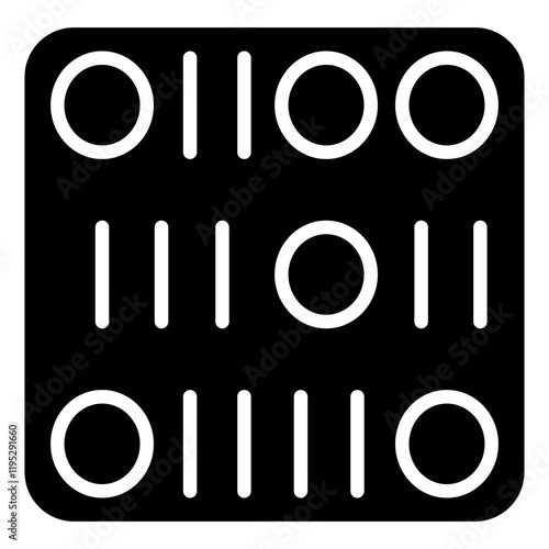Binary number icon