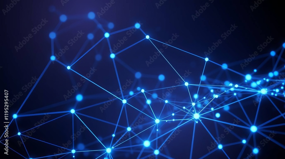 The Pulse of Technology: Vibrant Blue Networks in a Futuristic Landscape The Pulse of Technology: Vibrant Blue Networks in a Futuristic Landscape