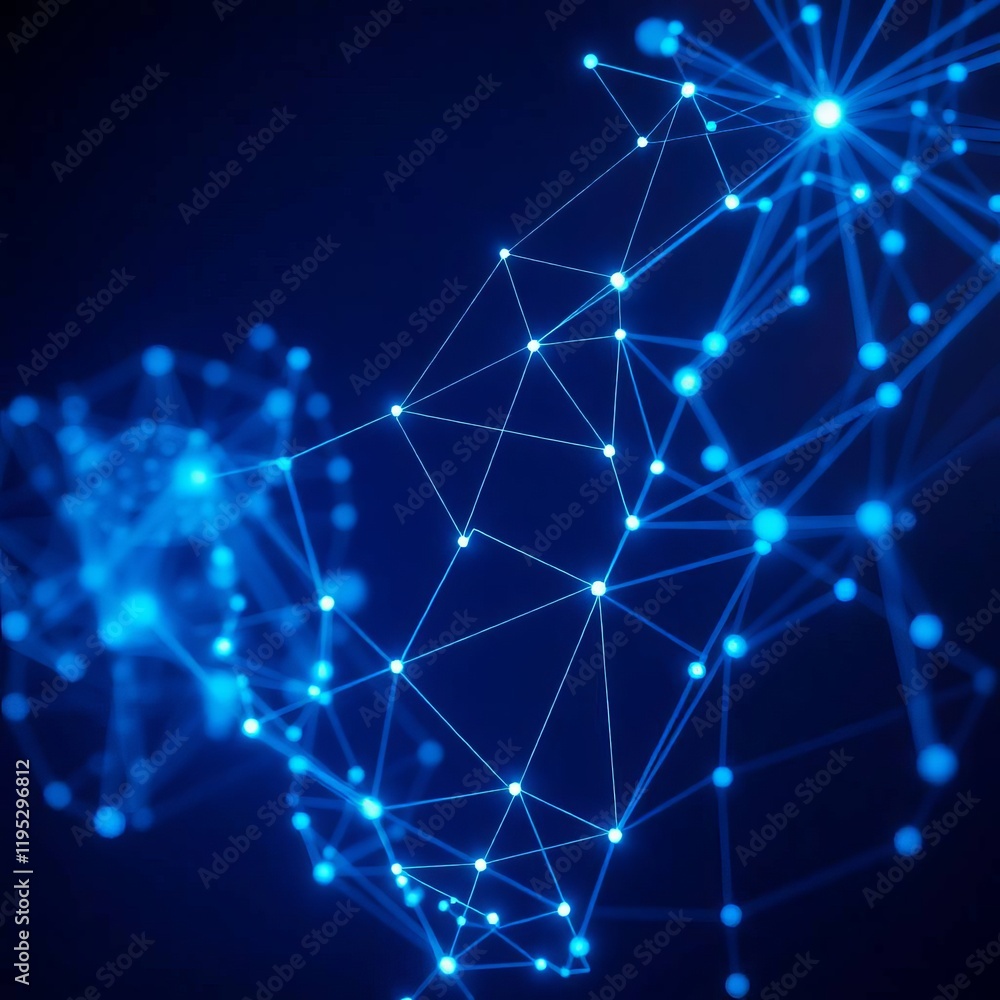 Fototapeta premium Technology Network Background Gradient Color.