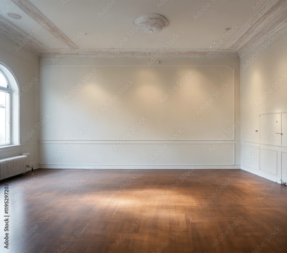 Fototapeta premium empty room with floor