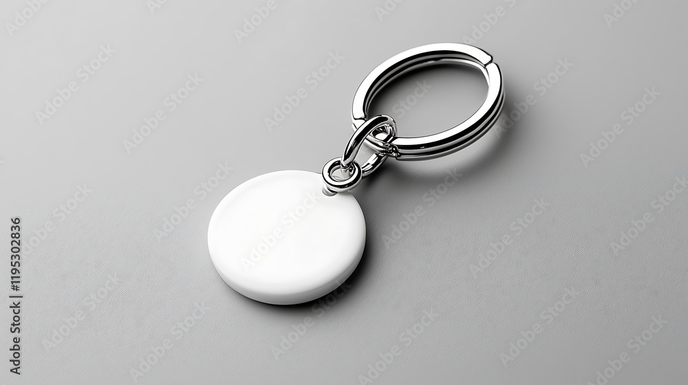 Blank Round Keychain Mockup Template Blank Round Keychain Mockup Template