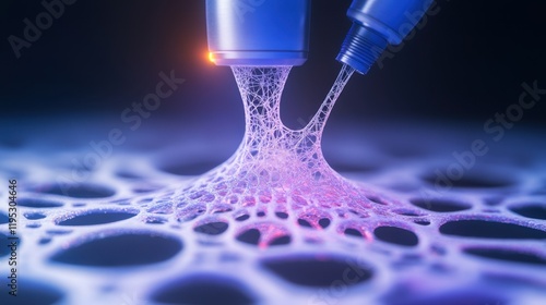 Nanotechnology printing with futuristic polymer structures