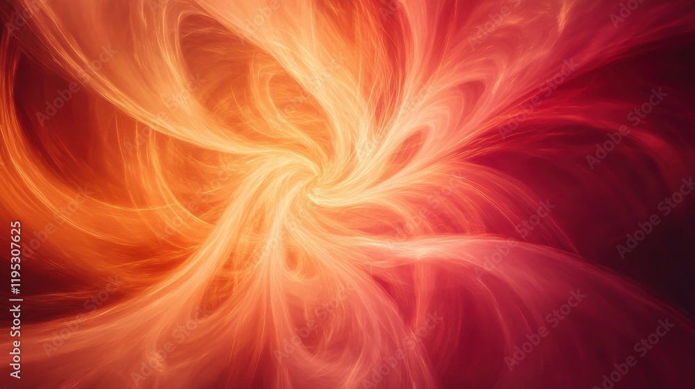 Elegant amber and pink strokes radiate in a mesmerizing swirl of colors across a vibrant canvas Elegant amber and pink strokes radiate in a mesmerizing swirl of colors across a vibrant canvas