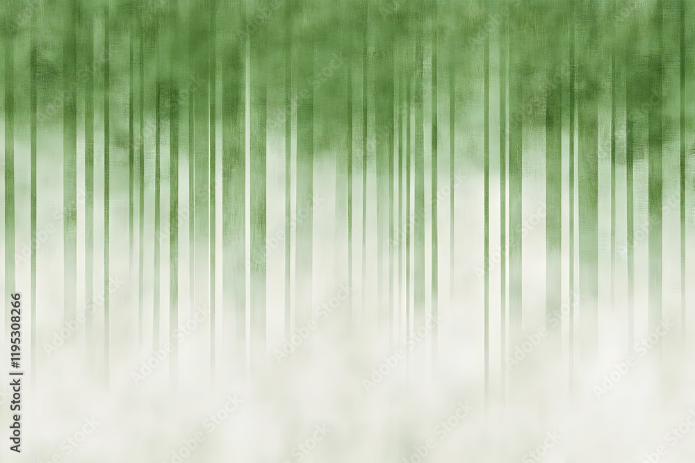 Misty Green Forest Illustration Misty Green Forest Illustration