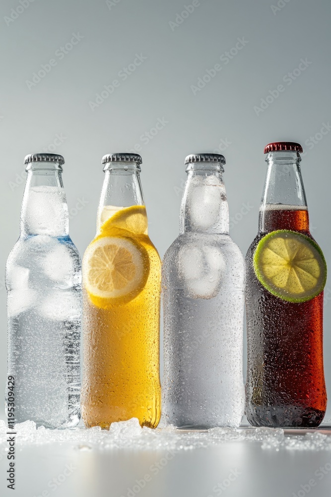 Limes and lemons on drinks. Limes and lemons on drinks.