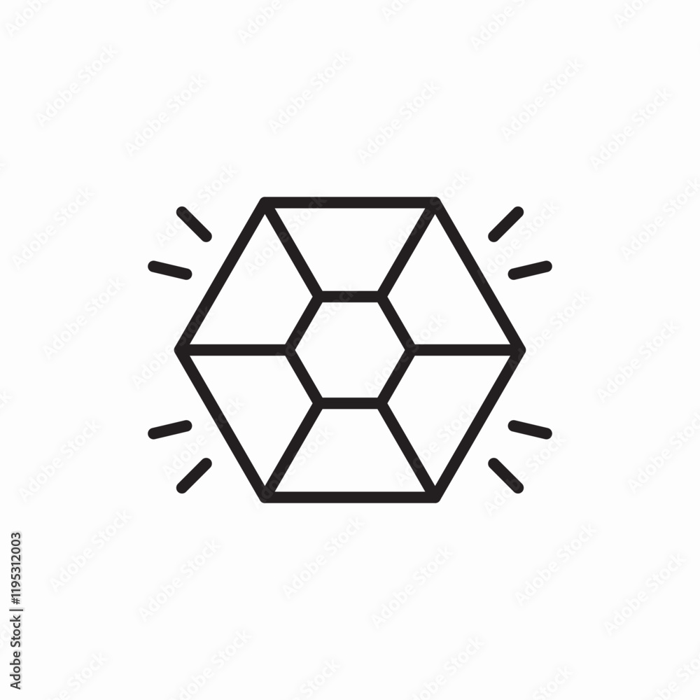 crystal shine icon vector sign crystal shine icon vector sign