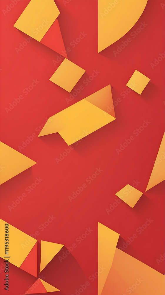 red, yellow Minimalist geometric background to use as wallpaper or graphic resource red, yellow Minimalist geometric background to use as wallpaper or graphic resource
