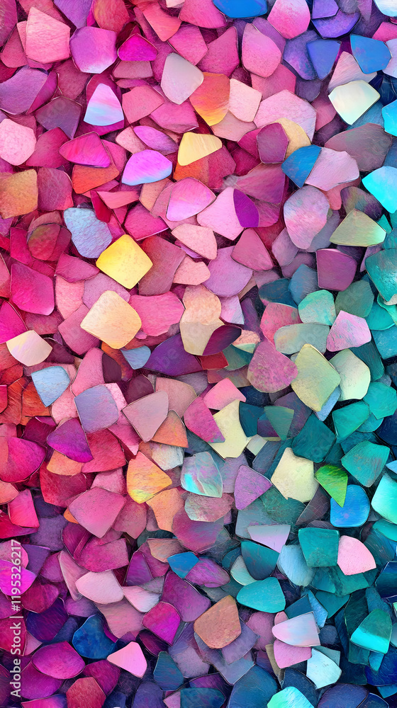 Abstract Colorful Gemstone Mosaic Illustration Abstract Colorful Gemstone Mosaic Illustration