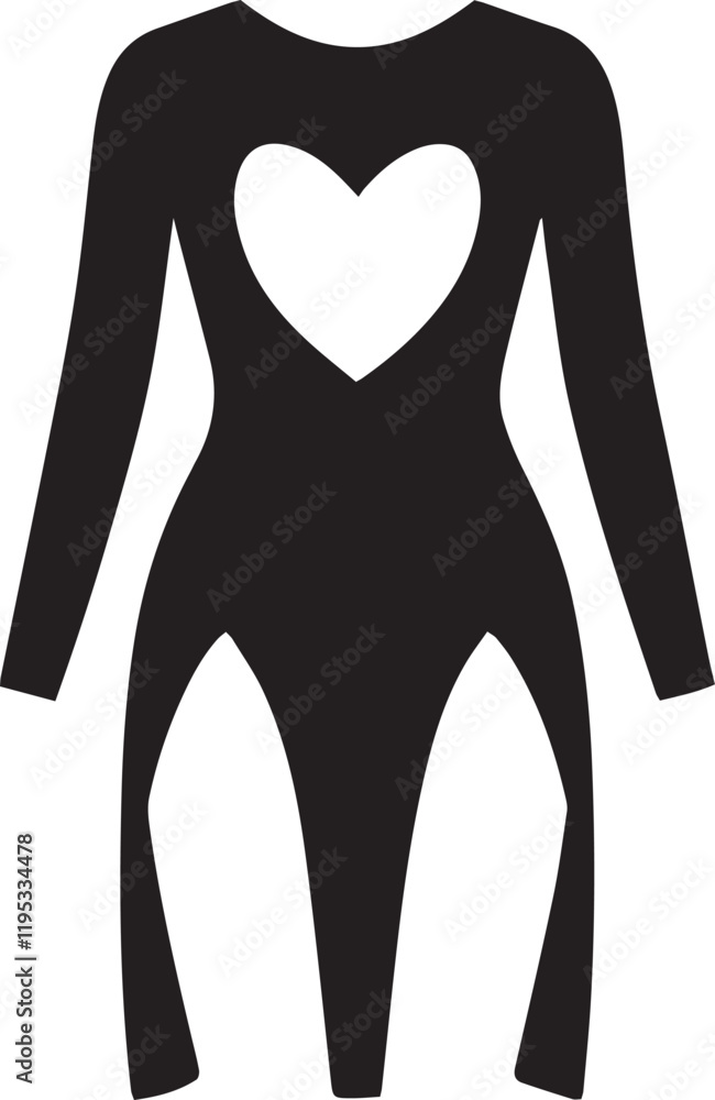 bodysuits Silhouette vector illustration bodysuits Silhouette vector illustration