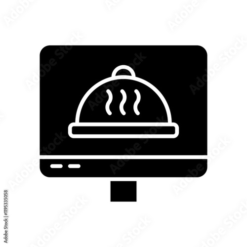 Online food delivery icon