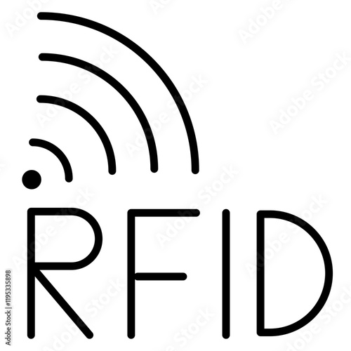 Radio Frequency Identification Icon