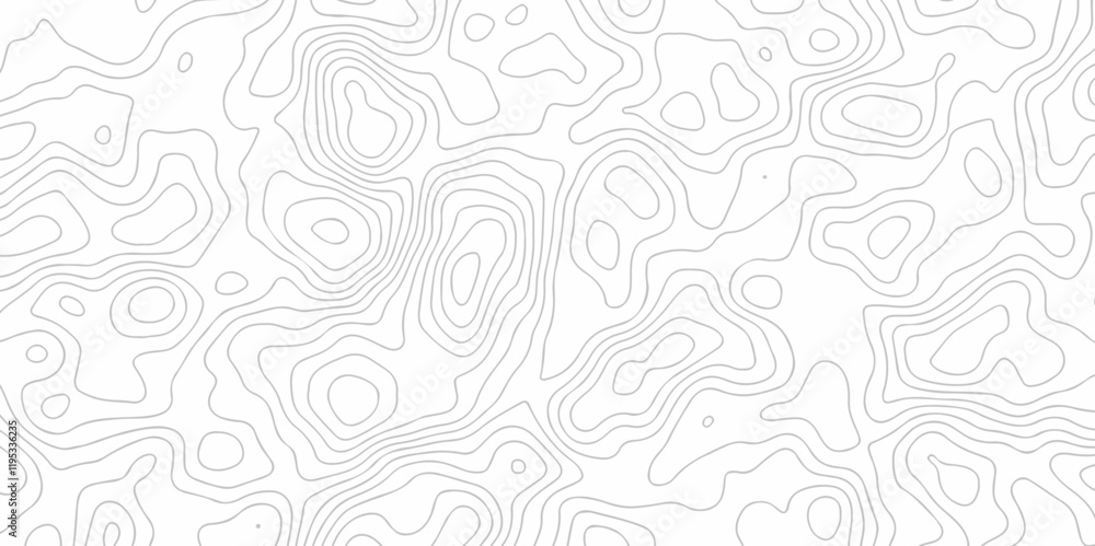 Abstract Vector geography landscape Topo contour map on white background, Topographic contour lines. Seamless pattern with lines Topographic map. Geographic mountain relief diagram line wave carve. Abstract Vector geography landscape Topo contour map on white background, Topographic contour lines. Seamless pattern with lines Topographic map. Geographic mountain relief diagram line wave carve.