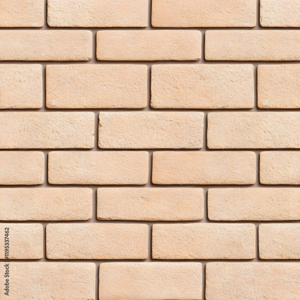 Fototapeta premium Light Beige Brick Wall Texture Background