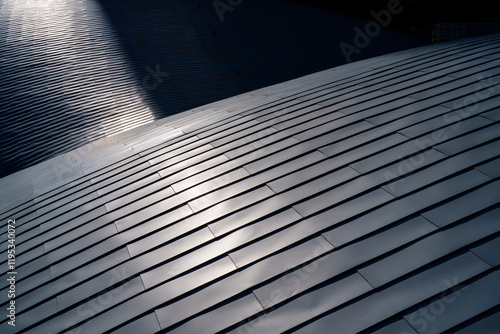 金属屋根の光と影
Light and Shadows on a Metallic Roof