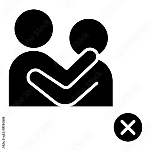 Social distancing icon