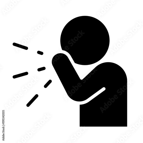 Cough and sneeze icon