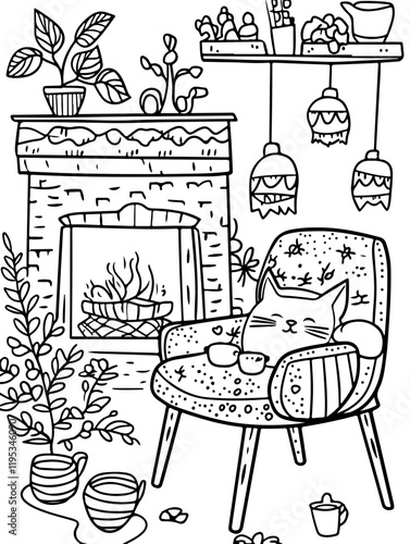 Coloring Page - vectorized - From the Love, Vacation, Fun and Drinks - Package