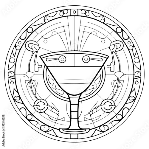 Coloring Page - vectorized - From the Love, Vacation, Fun and Drinks - Package