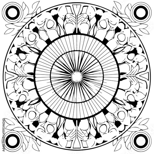 Coloring Page - vectorized - From the Love, Vacation, Fun and Drinks - Package