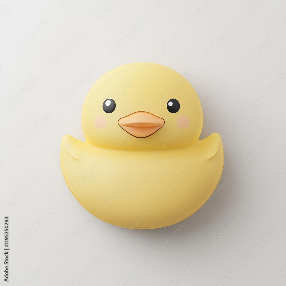 Cheerful yellow rubber duck floating in a playful setting, perfect for bath time fun Cheerful yellow rubber duck floating in a playful setting, perfect for bath time fun