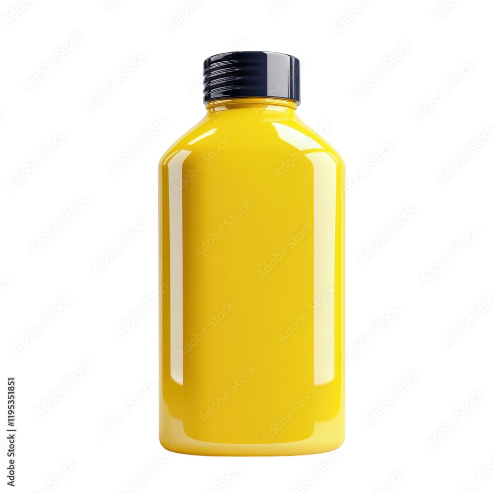 Bright Yellow Plastic Bottle Mockup, Glossy Finish, Empty Container, Product Packaging Design, 3D Render, Healthcare, Medicine, Supplement, Blank Label, Clean Design Bright Yellow Plastic Bottle Mockup, Glossy Finish, Empty Container, Product Packaging Design, 3D Render, Healthcare, Medicine, Supplement, Blank Label, Clean Design