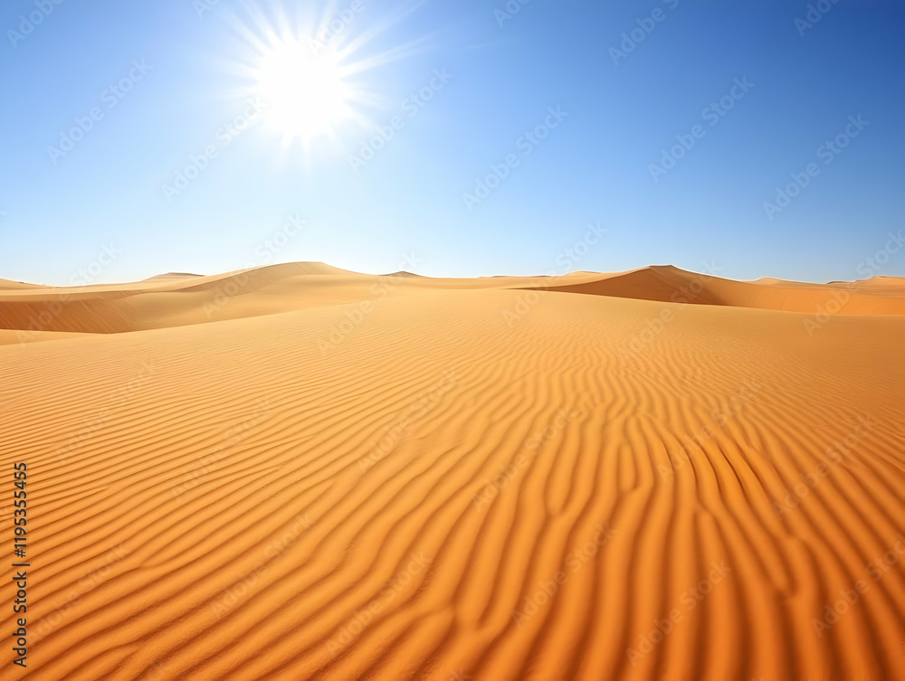 Desert Landscape Photo: Sunlit Sand Dunes Desert Landscape Photo: Sunlit Sand Dunes
