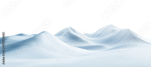 Wallpaper Mural Majestic Snow-Covered Mountain Peaks Isolated on Transparent Background Torontodigital.ca