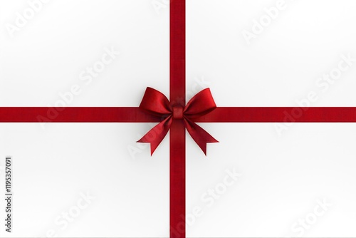 A graphic illustration of a red ribbon and bow on a light background, commonly used for gift wrapping and decoration.